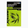 Feederové konektory Matrix Hooklength Swivels Velikost 7 ks stříbrná GAC365