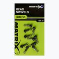 Rybářské přepínače Matrix Bead Swivels 10 ks černé GAC375
