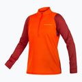 Dámský cyklistický dres Longsleeve Endura Singletrack Fleece paprika