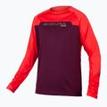 Pánský cyklistický dres Longsleeve Endura MT500 Burner aubergine 7