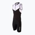 Pánská triatlonová kombinéza ZONE3 Lava Long Distance Trisuit black/white/red