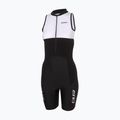 Dámský triatlonový dres ZONE3 Lava Long Distance Trisuit black/white/green