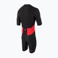 Pánská triatlonová kombinéza  ZONE3 Activate SS Full Zip Trisuit black/red 2