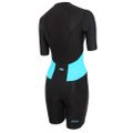 Dámský triatlonový oblek ZONE3 Activate SS Full Zip Trisuit black/turquoise 2