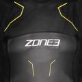Pánské triatlonové pěnové triko ZONE3 bez rukávů Vision black/lime/gun metal 4