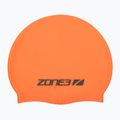 Plavecká čepice ZONE3 Silicone Swim hi-vis orange