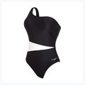 Dámské jednodílné plavky Zoggs Lattice One Shoulder modrá / bílá 5