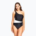 Dámské jednodílné plavky Zoggs Lattice One Shoulder modrá / bílá 7