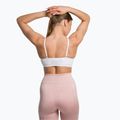 Fitness podprsenka Gymshark Seamless Bralette High Neck bílá 3