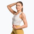 Dámský bezešvý top Gymshark Energy Crop Top cream white