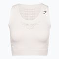 Dámský bezešvý top Gymshark Energy Crop Top cream white 5
