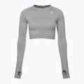 Dámský tréninkový top s dlouhým rukávem Gymshark Vital Seamless Crop Top light grey 5