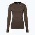 Dámský tréninkový top s dlouhým rukávem Gymshark Vital Seamless Top brown/white 6