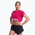 Dámské tričko Gymshark Training Fraction Crop Top lava pink