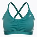 Gymshark Ruched Training Sports fauna teal fitness podprsenka 5