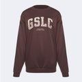 Dámská tréninková mikina Gymshark Gfx Gslc Oversized brown 5