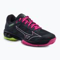 Dámské boty na padel Mizuno Wave Exceed Light Padel ebony/pink glo/neo lime
