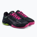 Dámské boty na padel Mizuno Wave Exceed Light Padel ebony/pink glo/neo lime 5
