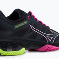 Dámské boty na padel Mizuno Wave Exceed Light Padel ebony/pink glo/neo lime 8