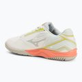 Dámské tenisové boty Mizuno Break Shot 4 AC snow white/ neon flame/ ghost gray 3