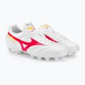 Mizuno Morelia II Club MD pánské kopačky white/flery coral2/bolt2 5