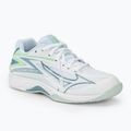 Dětské volejbalové boty Mizuno Lightning Star Z7 JR white/gridge/patinagreen