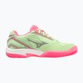 Mizuno Break Shot 4 Padel dámská padelová obuv patina green / high vis pink / white 2