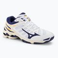 Pánská volejbalová obuv Mizuno Wave Voltage white / blue ribbon / mp gold