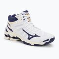 Pánská volejbalová obuv Mizuno Wave Voltage Mid white / blue ribbon / mp gold
