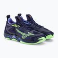 Pánská volejbalová obuv Mizuno Wave Momentum 3 evening blue / tech green / lolite 5