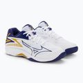 Pánská volejbalová obuv Mizuno Thunder Blade Z white / blue ribbon / mp gold 5