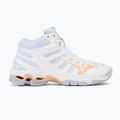 Dámské volejbalové boty Mizuno Wave Voltage Mid white/peach parfait/halogen blue 2