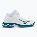 Pánské volejbalové boty Mizuno Wave Mid Voltage white/sailor blue/silver 2