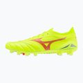 Pánské kopačky Mizuno Morelia Neo IV Β Elite MD safety yellow/fiery coral 2/galaxy silver 3