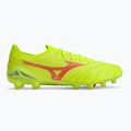 Pánské kopačky Mizuno Morelia Neo IV Β Elite MD safety yellow/fiery coral 2/galaxy silver 2