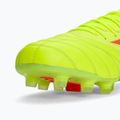 Pánské kopačky Mizuno Morelia Neo IV Β Elite MD safety yellow/fiery coral 2/galaxy silver 9