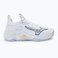 Dámské volejbalové boty Mizuno Wave Momentum 3 white/ navy peony/ peach parfait 2