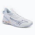 Dámská házenkářská obuv Mizuno Wave Mirage 5 white/navy peony/peach parfait