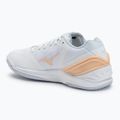 Dámské házenkářské boty Mizuno Wave Stealth Neo white/navy peony/peach parfait 3