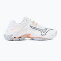 Dámské volejbalové boty  Mizuno Wave Lightning Z8 white/navy peony/peach parfait 2