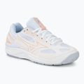 Dámská boty na volejbal Mizuno Cyclone Speed 4 white/peach parfait/halogen blue