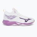 Dámské volejbalové boty  Mizuno Wave Dimension Mid white/patrician purple/quince 2