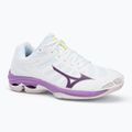 Dámské volejbalové boty  Mizuno Wave Voltage 2 white/patrician purple/quince