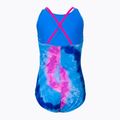 Dětské jednodílné plavky Nike Tie Dye Spiderback modré NESSC719-458 2