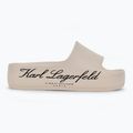 Dámské nazouváky   KARL LAGERFELD Kobo II Hotel Logo off white eco eva
