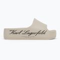 Dámské nazouváky   KARL LAGERFELD Kobo II Hotel Logo off white eco eva 2