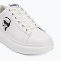 Dámské  boty KARL LAGERFELD Kapri Nft Lo Lace white leather 7