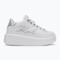 Dámské boty KARL LAGERFELD Anakapri Signia white leather w/silver 2