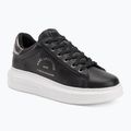 Dámské boty KARL LAGERFELD Kapri Maison black leather w/silver