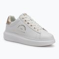 Dámské boty KARL LAGERFELD Kapri Maison white leather w/gold